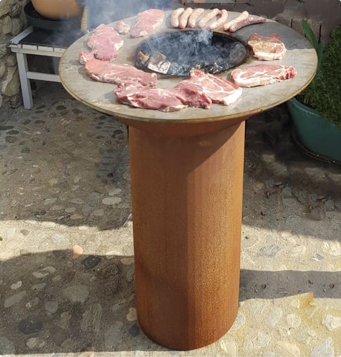 Pierrade à disposition